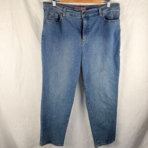 Gloria Vanderbilt Amanda‎ Jeans Straight Leg Medium Wash Casual 16P Classic